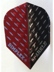 Harrows Darts Harrows Sparkle Dimplex Red and Black Two Tone Standard Dart Flights
