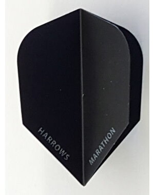 Harrows Darts Harrows Marathon Solid Matt Black Standard Dart Flights