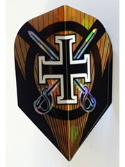 Harrows Darts Harrows Black Cross and Swords Holographic Standard Dart Flights