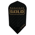 Harrows Darts Harrows Marathon Gold Black and Gold Dimplex Slim Dart Flights