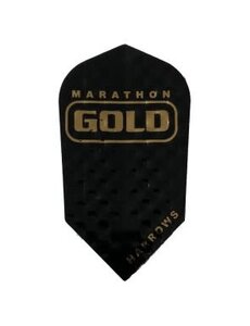 Harrows Darts Harrows Marathon Gold Black and Gold Dimplex Slim Dart Flights