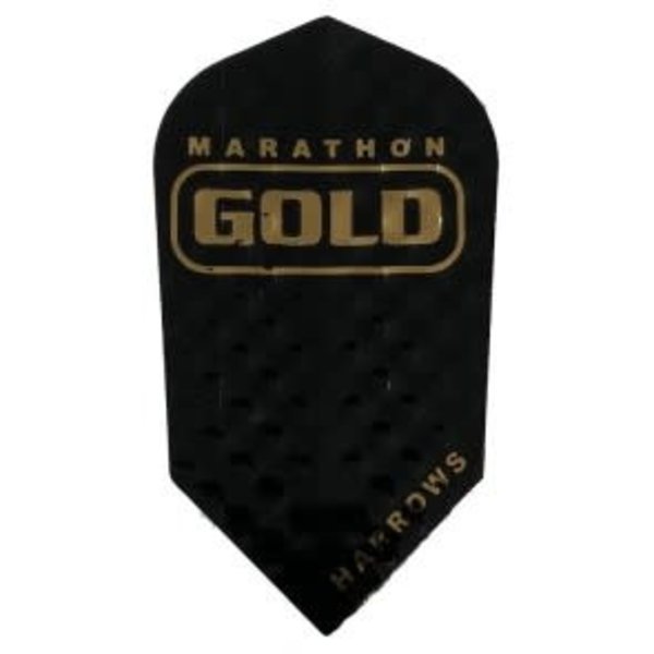 Harrows Darts Harrows Marathon Gold Black and Gold Dimplex Slim Dart Flights