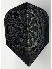 Harrows Darts Harrows Quadro Grey Dart Board Standard Dart Flights