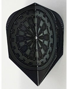 Harrows Darts Harrows Quadro Grey Dart Board Standard Dart Flights