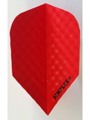 Harrows Darts Harrows Solid Red Dimplex Standard Dart Flights