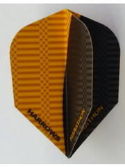 Harrows Darts Harrows Marathon Matt Black and Gold Halfs Standard Dart Flights