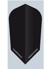 Harrows Darts Harrows Marathon Solid Matt Black Slim Dart Flights
