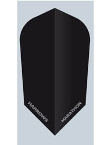 Harrows Darts Harrows Marathon Solid Matt Black Slim Dart Flights