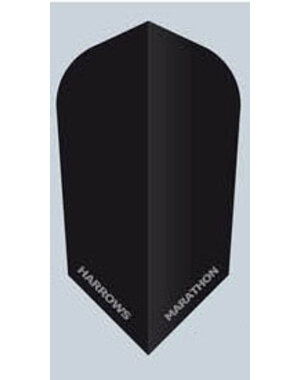 Harrows Darts Harrows Marathon Solid Matt Black Slim Dart Flights