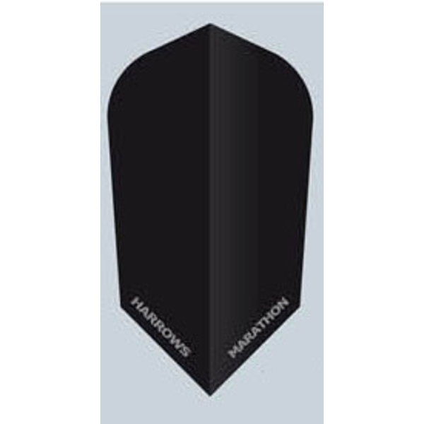 Harrows Darts Harrows Marathon Solid Matt Black Slim Dart Flights