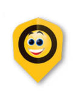 Harrows Darts Harrows Quadro Yellow Smile Face Standard Dart Flights