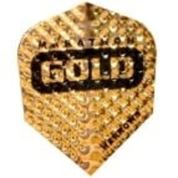 Harrows Darts Harrows Marathon Gold Gold and Black Standard Dart Flights