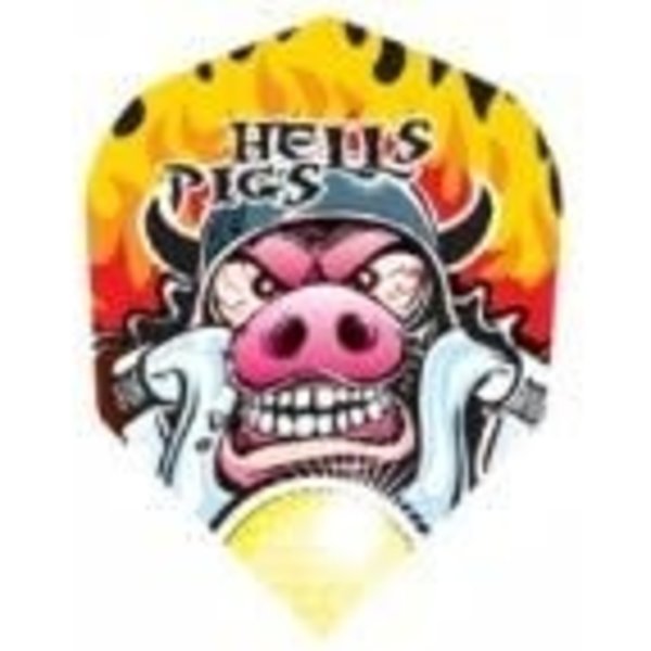 Harrows Darts Harrows Quadro Hells Pigs Standard Dart Flights