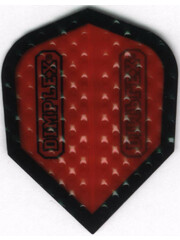 Harrows Darts Transparent Red with Black Border Standard Dimplex Dart Flight