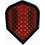 Harrows Darts Transparent Red with Black Border Standard Dimplex Dart Flight