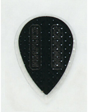 Harrows Darts Dimplex Hot Shot Embossed Black with Transparent Border Pear Shape Dart Flight