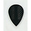 Harrows Darts Dimplex Hot Shot Embossed Black with Transparent Border Pear Shape Dart Flight