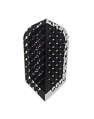 Harrows Darts Metalic Black with Silver Trim Slim Dimplex Dart Flights