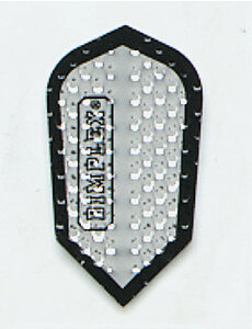 Harrows Darts Silver with Black Trim Slim Dimplex Dart Flights