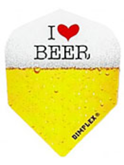 Harrows Darts I Love Beer Standard Dimplex Dart Flights