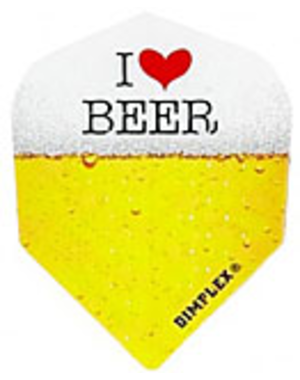 Harrows Darts I Love Beer Standard Dimplex Dart Flights