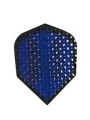 Harrows Darts Transparent Blue with Black Border Standard Dimplex Dart Flight