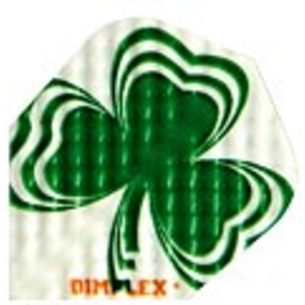 Harrows Darts Green Shamrock Standard Shape Dimplex Dart Flight