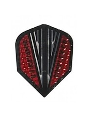 Harrows Darts Red and Silver Standard Dimplex CD Dart Flight