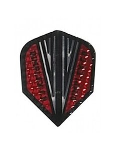 Harrows Darts Red and Silver Standard Dimplex CD Dart Flight