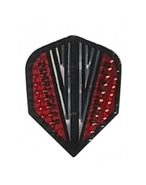 Harrows Darts Red and Silver Standard Dimplex CD Dart Flight