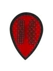 Harrows Darts Dimplex Hot Shot Embossed Red with Black Border Pear Shape