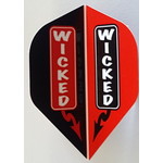 RUTHLESS Heavy Duty Wicked Black and Red Standard Dart Flights