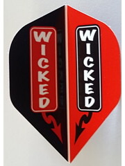 RUTHLESS Heavy Duty Wicked Black and Red Standard Dart Flights