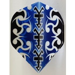 RUTHLESS Heavy Duty Blue and White Standard Dart Flights