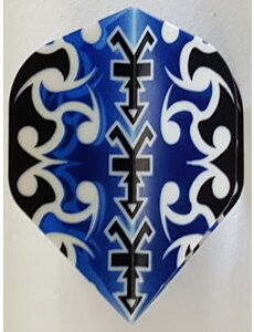 RUTHLESS Heavy Duty Blue and White Standard Dart Flights
