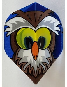 RUTHLESS Heavy Duty Comic Owl Standard Dart Flights