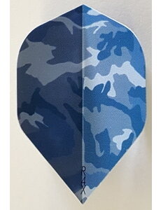 RUTHLESS Heavy Duty Blue Camouflage Standard Dart Flights