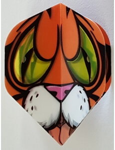 RUTHLESS Heavy Duty Comic Tiger Standard Dart Flights