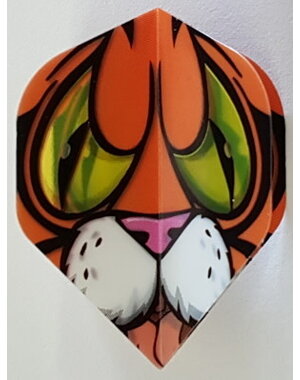 RUTHLESS Heavy Duty Comic Tiger Standard Dart Flights