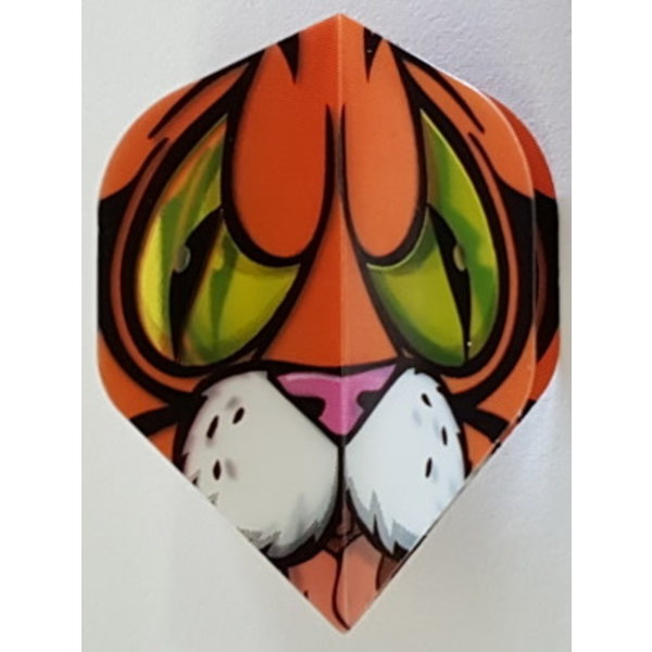 RUTHLESS Heavy Duty Comic Tiger Standard Dart Flights
