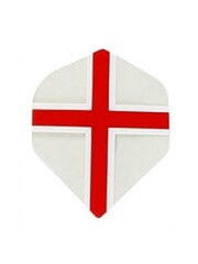 RUTHLESS Heavy Duty St George Cross Clear Standard Dart Flights