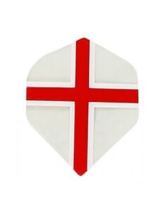 RUTHLESS Heavy Duty St George Cross Clear Standard Dart Flights