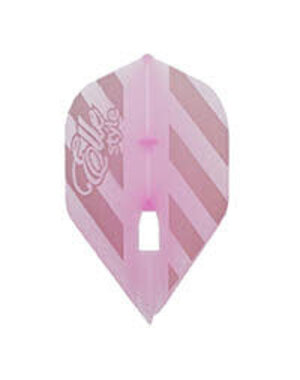 L-STYLE L-Style L1 Pro Elle Design White Stripe over Clear Pink Champagne Dart Flights