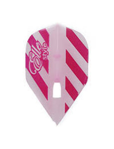 L-STYLE L1 PRO Standard - 'Elle Style' - Red Striping over Clear Pink