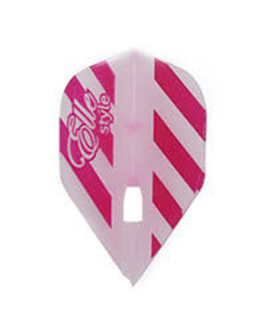 L-STYLE L1 PRO Standard - 'Elle Style' - Red Striping over Clear Pink