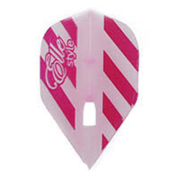 L-STYLE L1 PRO Standard - 'Elle Style' - Red Striping over Clear Pink