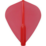 COSMO DARTS Cosmo Fit Flight Air Kite Clear Red Dart Flights
