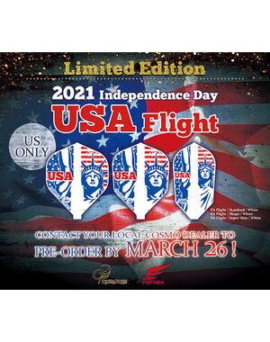 COSMO DARTS Cosmo Fit Flight Independence Day 2021 Limited Slim Dart Flights