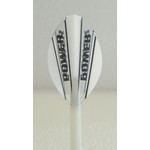 McCoy Darts McCoy Power Max Pear Transparent White and Clear Dart Flight