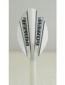 McCoy Darts McCoy Power Max Pear Transparent White and Clear Dart Flight